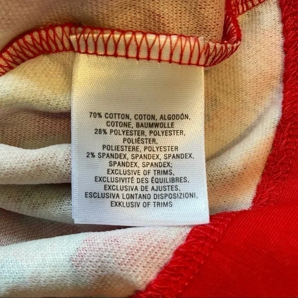 ANTHROPOLOGIE red floral peplum tank top XS - Picture 6 of 7